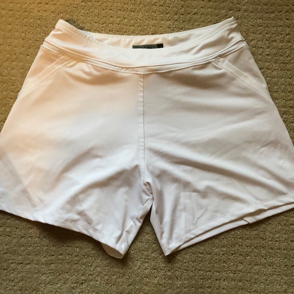 Inphorm White Tennis Shorts